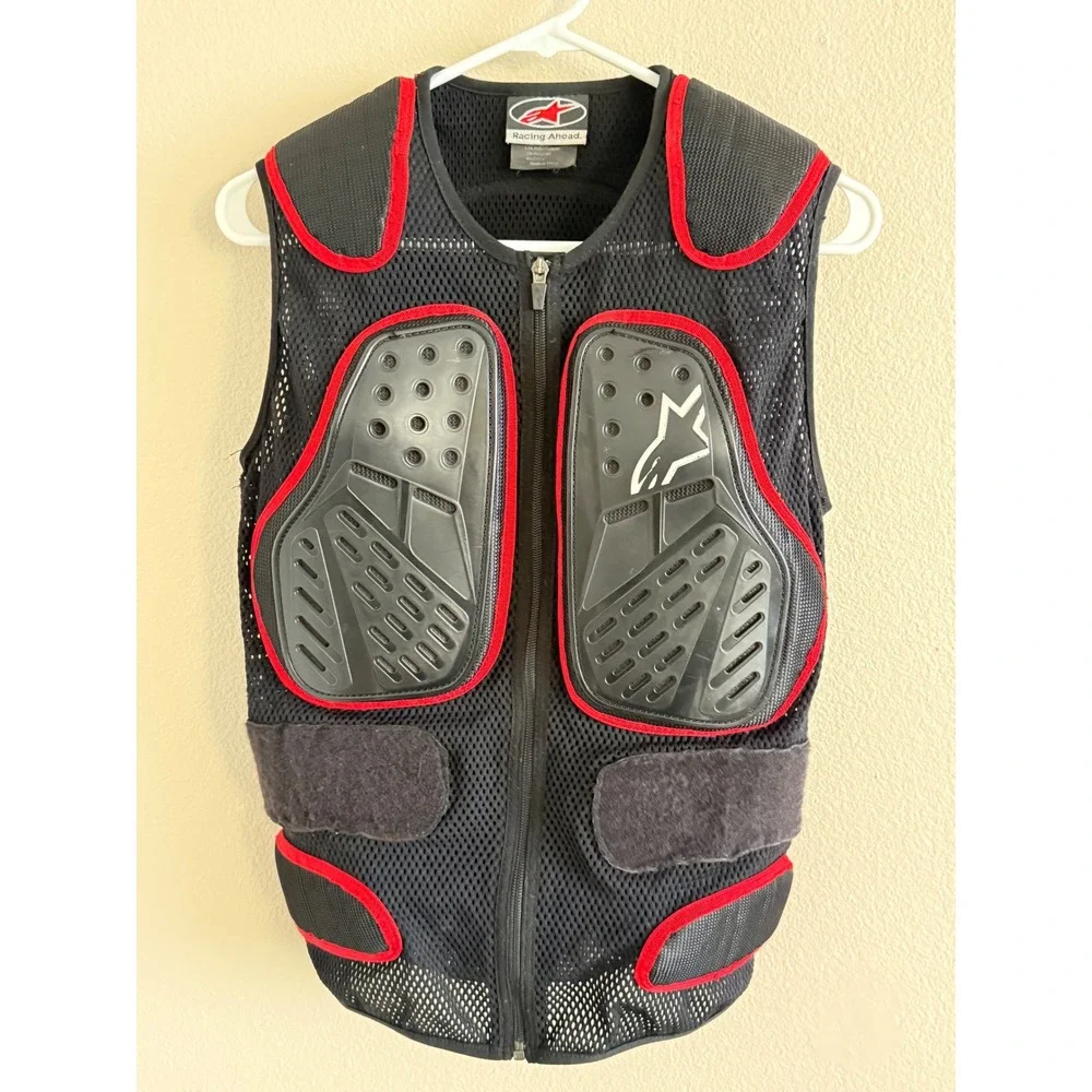Alpinestars Bionic SP Vest Motorcycle Body Armor Chest Protector Black Red Med